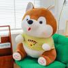 Puppy Husky Wearing Clothes Cartoon Plush Doll Kids Birthday Gift Home Decor