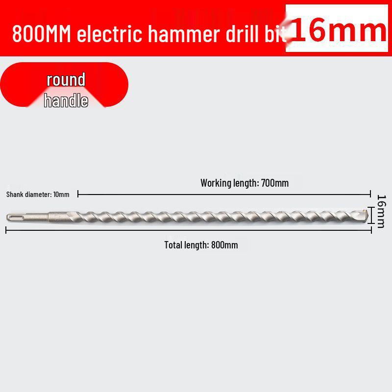 Two-Groove Round Handle & Four-Square Handle Concrete Hammer Drill Bit
