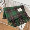 Korean version of wool plaid scarf women's winter new fashion versatile thickened warm student couple plush scarf men