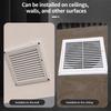 Plastic Vent Grille Square Pipe Vent Easy Install Wall Vent