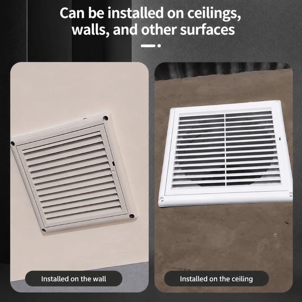 Plastic Vent Grille Square Pipe Vent Easy Install Wall Vent