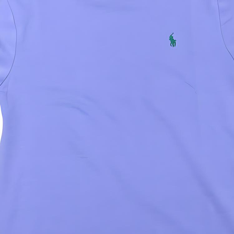 Polo Ralph Lauren Solid Color Round Neck Pullover Graphic Print Short Sleeve T-Shirt Kids Tops Purple 323832904-113