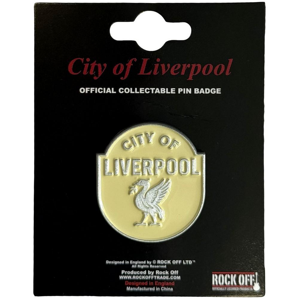 Rock Off City Of Liverpool Pin Emblem Badge