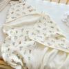 Single Layer Infant Hooded Towel Wrap Blanket Soft Texture Baby Swaddle Cloth  Newborn Care