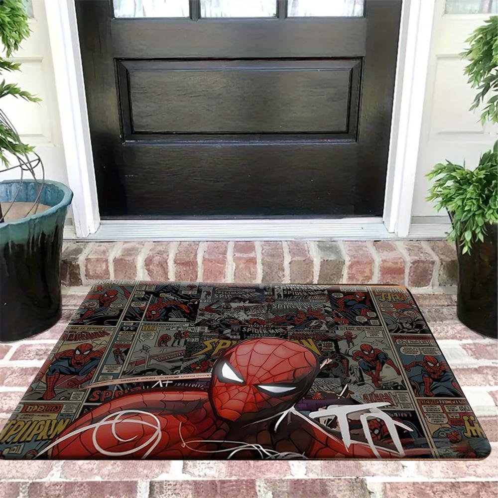 1pc, Floor Mat, Designed with Superhero & Classic  Hero Themes, Multiple Sizes, Suitable for Living Room, Bathroom, Kitchen, H 40cm x 60cm