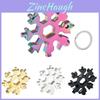Compact And Durable 18 In 1 Snowflake Multi Tool With Convenient Key Chain Attachment