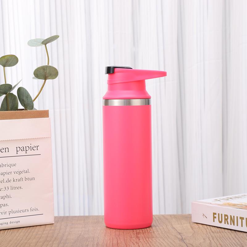 Stainless Steel Insulated Water Cup Simple Outdoor Large Capacity 500ml Fashionable Thermal Flask Vacuum Bottle