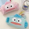 Hangyodon Plush Pencil Case Cartoon Ugly Fish Student Stationery Pouch Large Capacity Cosmetic Storage Bag for Kids Girls Gifts