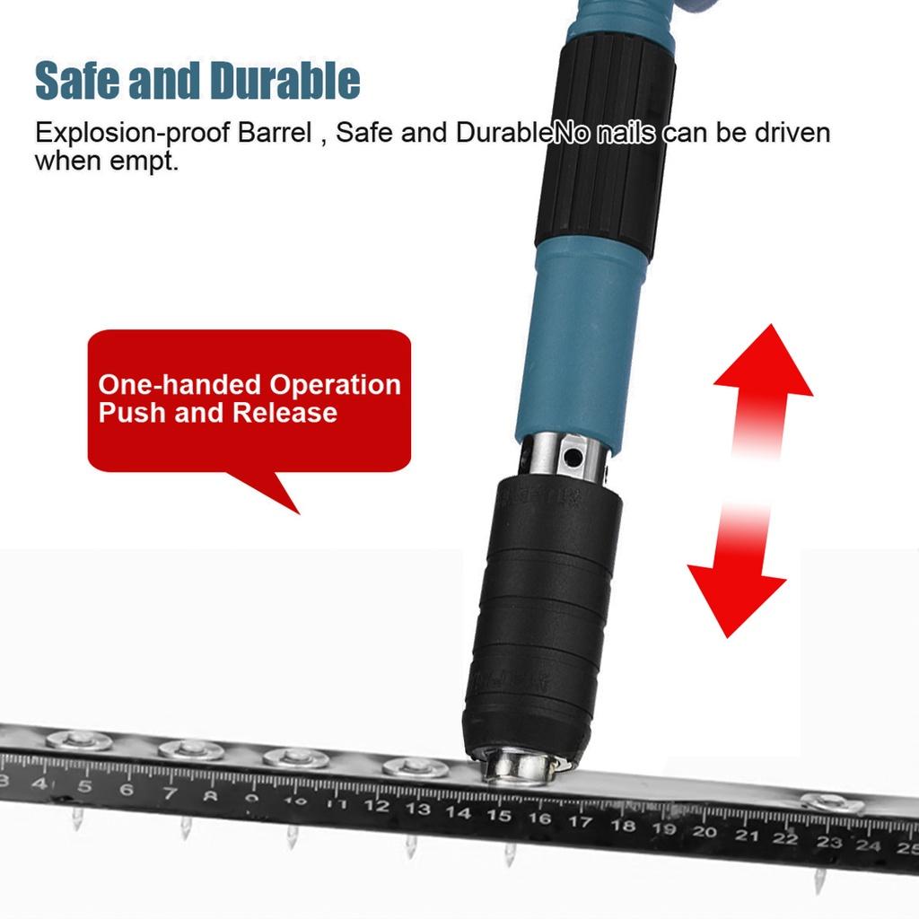4 Gears Rivet Tool Low Noise Home Concrete Wall Anchor Wire Slotting Device Metalworking Power Tool Upgraded Steel Nails Guns