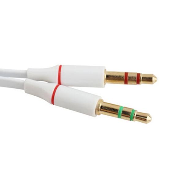 3.5mm AUX Audio Mic kabel splittera słuchawki adapter do słuchawek żeński na 2 męskie