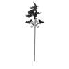 Witch Weather Vane Iron 360 Degree Rotation Bat Witch Vane Decor for Yard and Garden