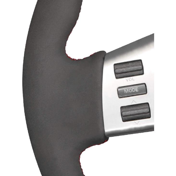 MEWANT Steering Wheel Covers Hand Sewing Customized Black PU Carbon Fiber and Suede Car Steering Wheel Wrap for Infiniti FX FX35 FX45 2003-2008