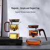 Shangming Walnut Base Magnetic Spin Filter Glass Tea Pot