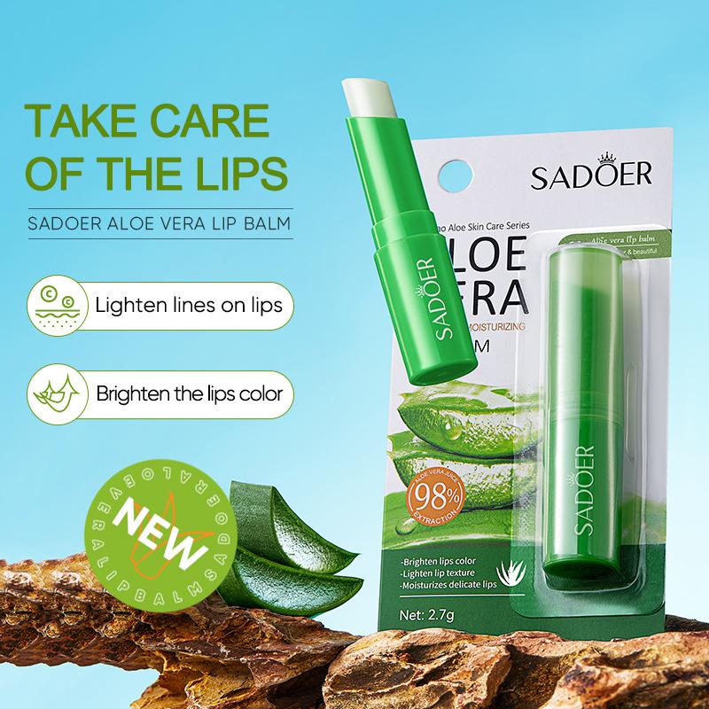 Lip Aloe Balm Nourishes Refreshes Hydrates Moisturizes Prevents Cracks Repairs Lips Gentle Nonirritating