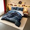 "Ice-Themed Football Player Action Bedding Set Bedding Set (1 Duvet Cover, 2 Pillowcases, Duvet Not Included)."