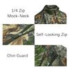 Hunting Outdoor Lightweight Quick-Dry Long-Sleeve Sports T-Shirt with Half-Zip