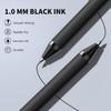 50 Pack Black Ink Pens - Bulk Pens, 1.0MM Medium Point Ballpoint Pens, Smooth Writing No Bleed Retractable Ball Point Pen (Black)