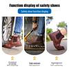 Lazy Man Slip-On Water-Resistant Work Shoes: Comfortable, Anti-Smash, Anti-Puncture, Compression-Resistant, Durable for Long Wear.