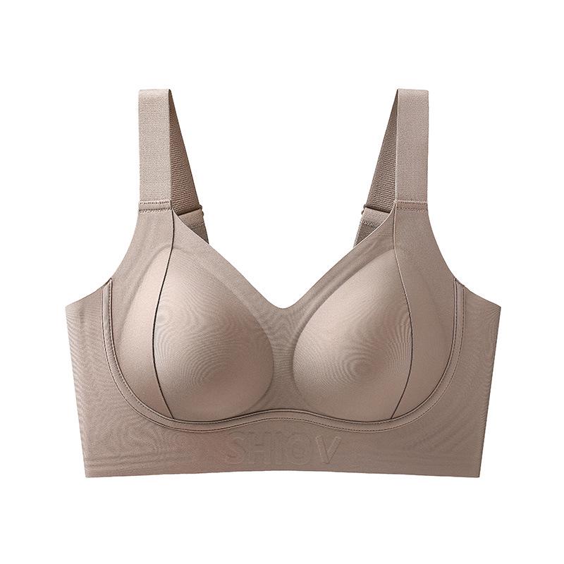 

Бесшовный бюстгальтер с мягкой поддержкой, предотвращающий провисание, с гелевой спинкой для женщин - Большой размер 4XL (170-190 Jin)