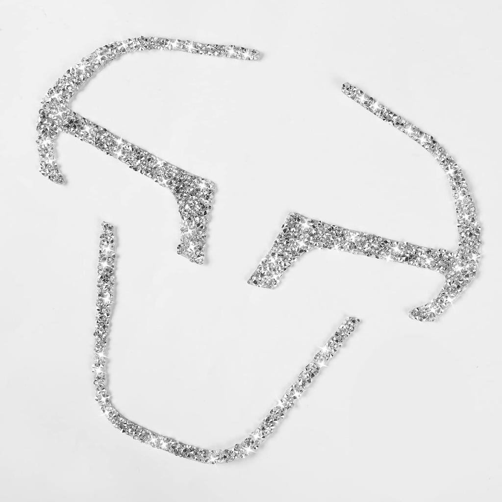 Toworldit Interior Accessories Bling Crystal Rhinestone Steering Wheel Dashboard Decoration Cover Trim Sticker Compatible with Dodge Challenger 2015-