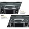 Center Console Storage Box Cover Trim Frame Carbon Fiber For Dodge RAM 1500 18+