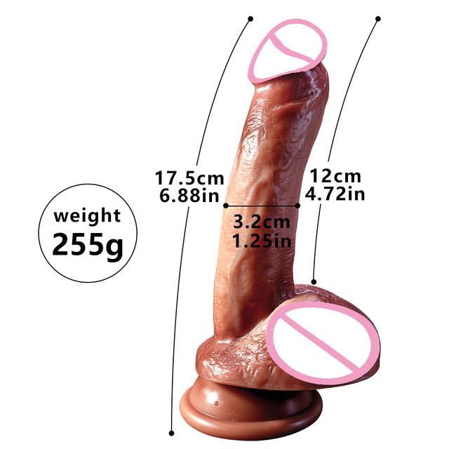 Realistic Dildo Adult Sex Toys for Woman Realistic Dildo Super Real Skin Penis Soft Flexible Cock with Suction Cup Masturbation