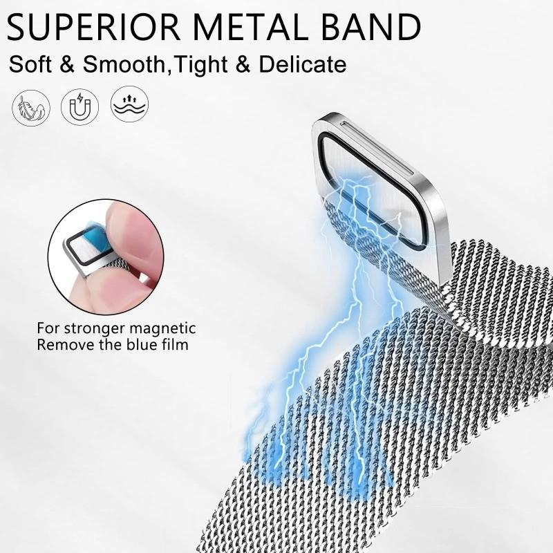 Replacement Stainless Steel Watchband and TPU Shell for Fitbit Charge 6 Wristband for Fitbit Charge5 Accessories