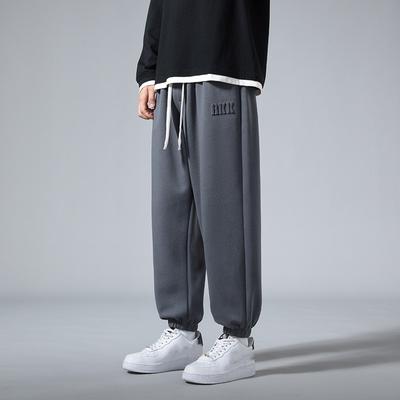 Men's Spring and Autumn American High Street Sports Large Size Tie Foot Casual Sweatpants Fashion Brand