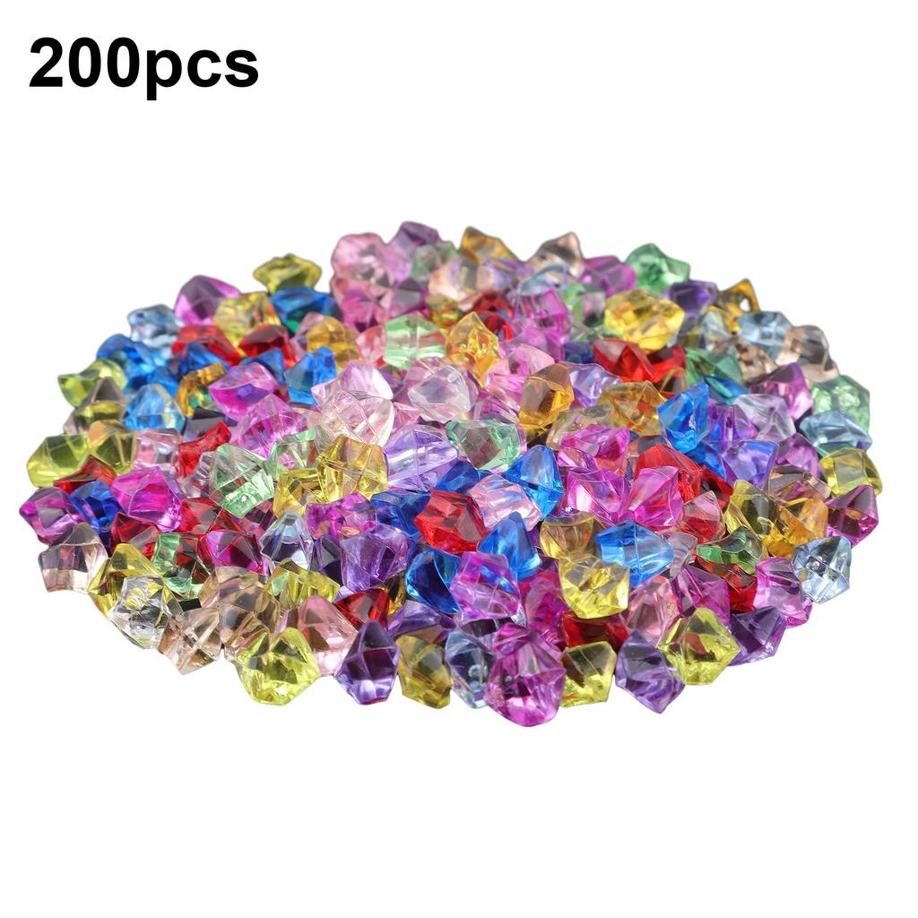 Acrylic Gem Stone Party 200pcs Decor Wedding Decoration