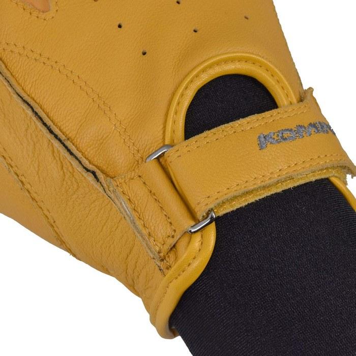 KOMINE Motorcycle Gloves Vintage Short Leather Gloves Brown M GK-161