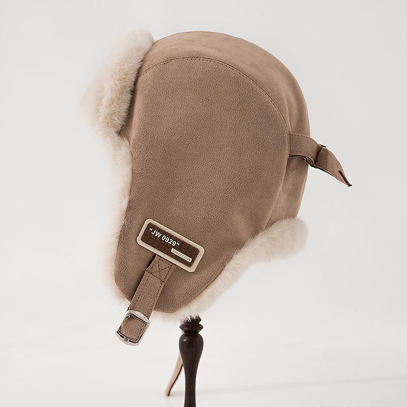 Pălărie Unisex Caldă Lei Feng de Pluș - Protecție Urechi de Iarnă, Rezistentă la Vânt & Îngroșată pentru Vreme Rece