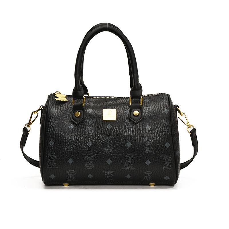 Pillow Bag Small Bag Women's New Bear Printed Messenger Bag Versatile Niche Texture Portable Shoulder Bag