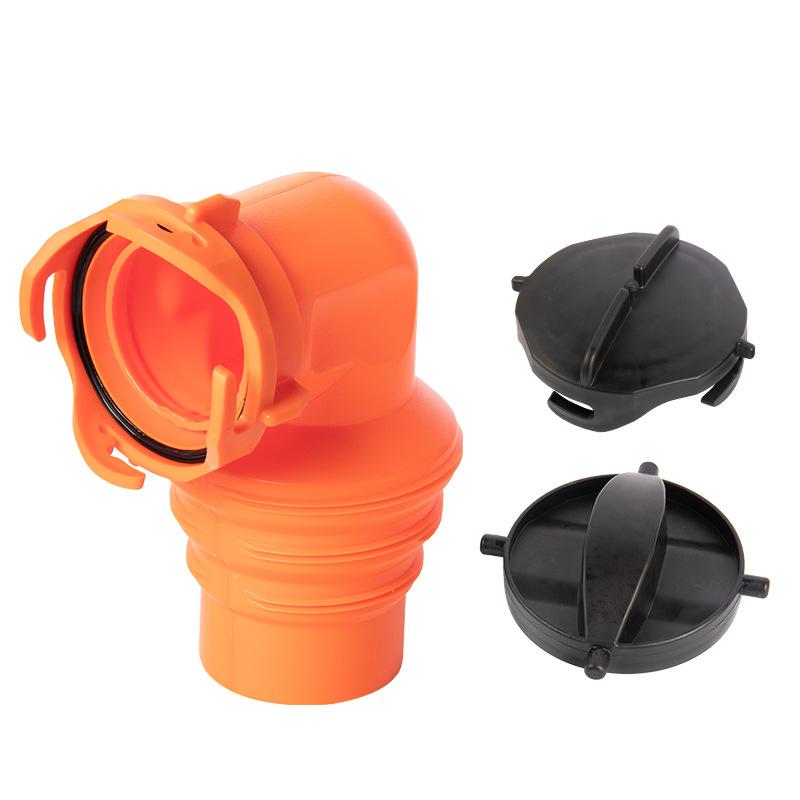 Water Pipe Kit Leak Proof Camp Drainage Pipe Sewage Valve Sewer Hose Aaccessory Drainage Cleaner RV Sewer Hose Kit 90 ° Hose