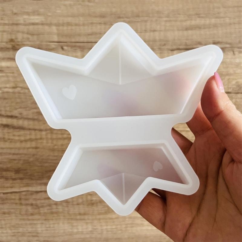 2 Size Heart Beach Boats Silicone Mold Epoxy Resins Mold for Candle Soap Making Fondant Mould for Candy Chocolate Baking