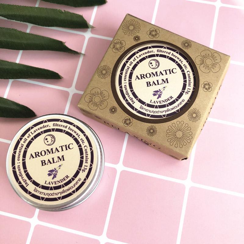 Lavender Aromatic Balm Help Sleep Soothing Cream Essential Oil Insomnia Care Lavender Hydration Soothing for Insomnia Care 13g