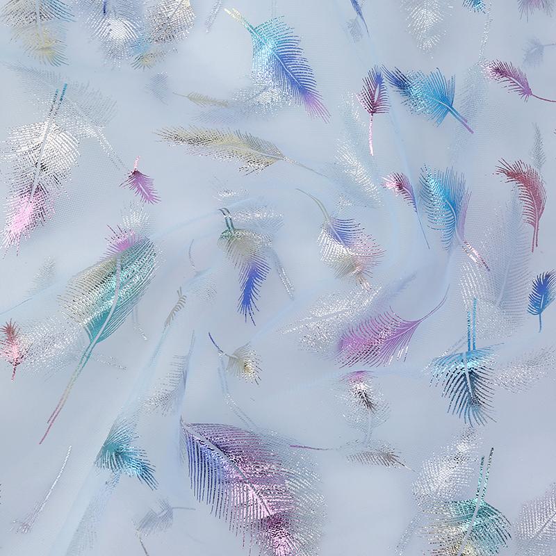100x150cm Fancy Feather Butterfly Gauze Wedding Dress Shampooy Skirt Gauze Stage Costume Fabric Background Decorative Foil Gauze