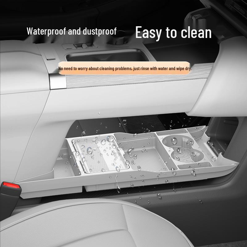 Compatible with 26 ICAR/V27 Models: Multi-functional Center Console Lower Storage and Glasses Box for Car Modification Accessories.
