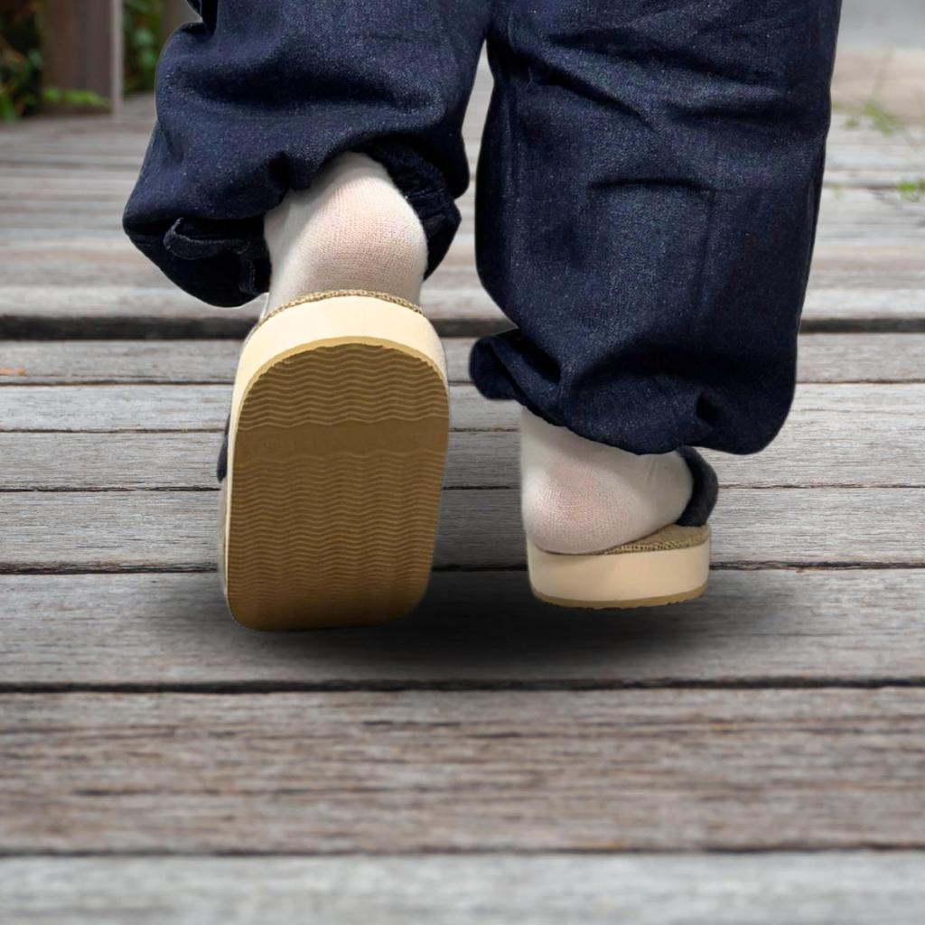 Edoten Geta Hemp and EVA Misugi Japanese Thong Made in Denim Size 4L Sandals, Soles, Wood, Style, Sandals, Men's, Japan, Thongs, (30cm)