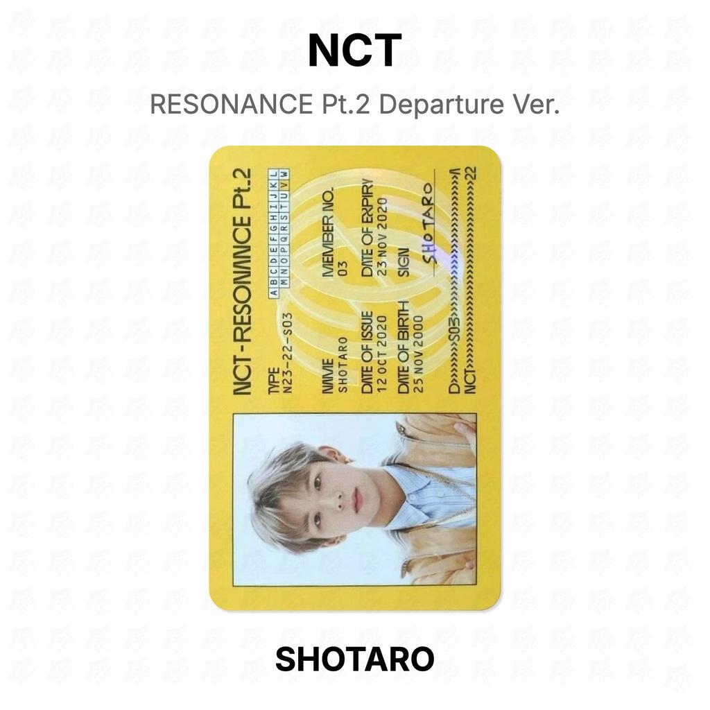 NCT RESONANCE Pt.2 Departure Ver. Official Photocard