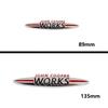 Černá Auto Chromový Kovový Mini JCW Samolepka Přední Mřížka Znak Odznak Pro Mini Cooper S JCW F54 F55 F56 F60 R50 R55 R56 R53
