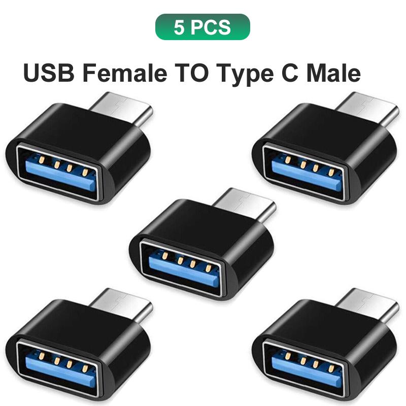 Type C to USB Adapter 3.0 USB-C 3.1 Male OTG A Female Data Connector For MacBook Pro iPad Mini 6/Pro MacBook Air Type C Devices 3