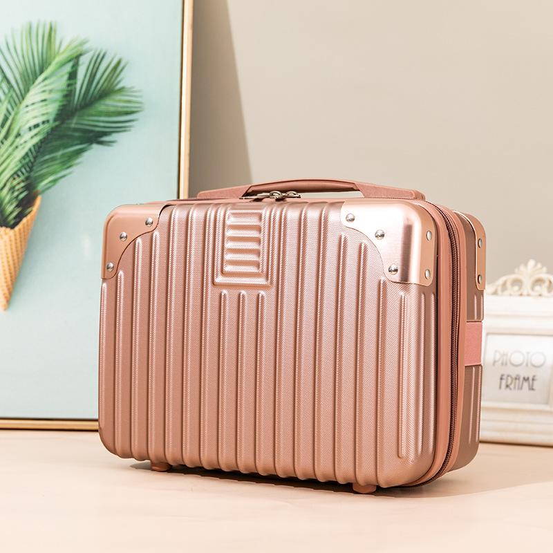 14 inch Mini Luggage Cosmetic Box Hand Waterproof Luggage Organizer Makeup Case Travel Suitcase Light Boarding Case Kids Luggage