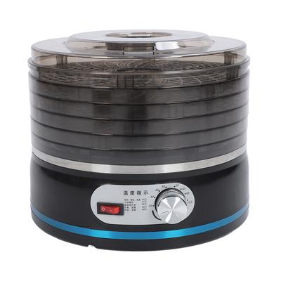 Food Dehydrator Machine Black 5 Tier PP PS Adjustable Temperature Versatile Food Dryer for Fruit