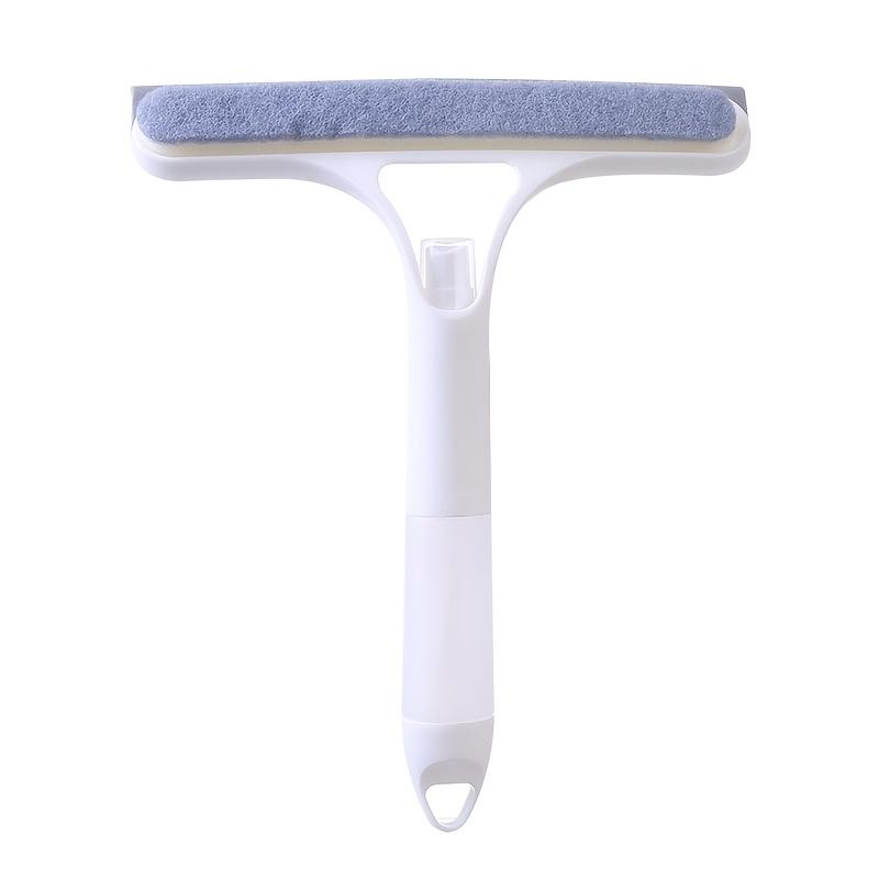 3-in-1 Multifunctional Glass Cleaning Tool with Sprayer, Plastic, for Kitchen, Toilet - Efficient Mirror and Window Scraper