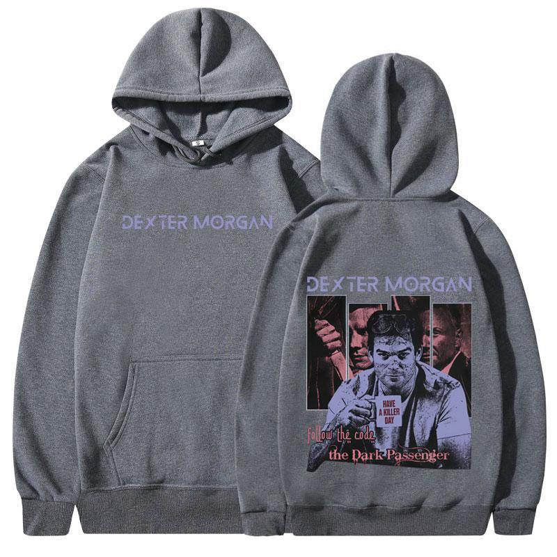 TV Play Dexter Morgan Graphic Hoodies Men Women Casual Oversized Hooded Sweatshirts Fashion Vintage Hooded Pullovers Streetwear