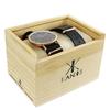 Les Trésors De Lily [Q4417] - 'Cameleon' Black Rose Gold Watch Box (2 Bracelets)