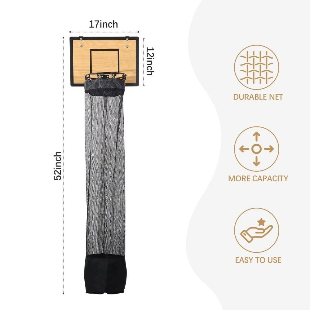 Over Door Over Door Clothes Bag Basketball Style Clothing Hamper Bag Laundry Basket College Living