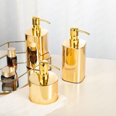 304 Stainless Steel Gold Lotion Device, Lotion Bottle, Hand Sanitizer Bottle, Soap Bottle Gold-plated 420ml.
