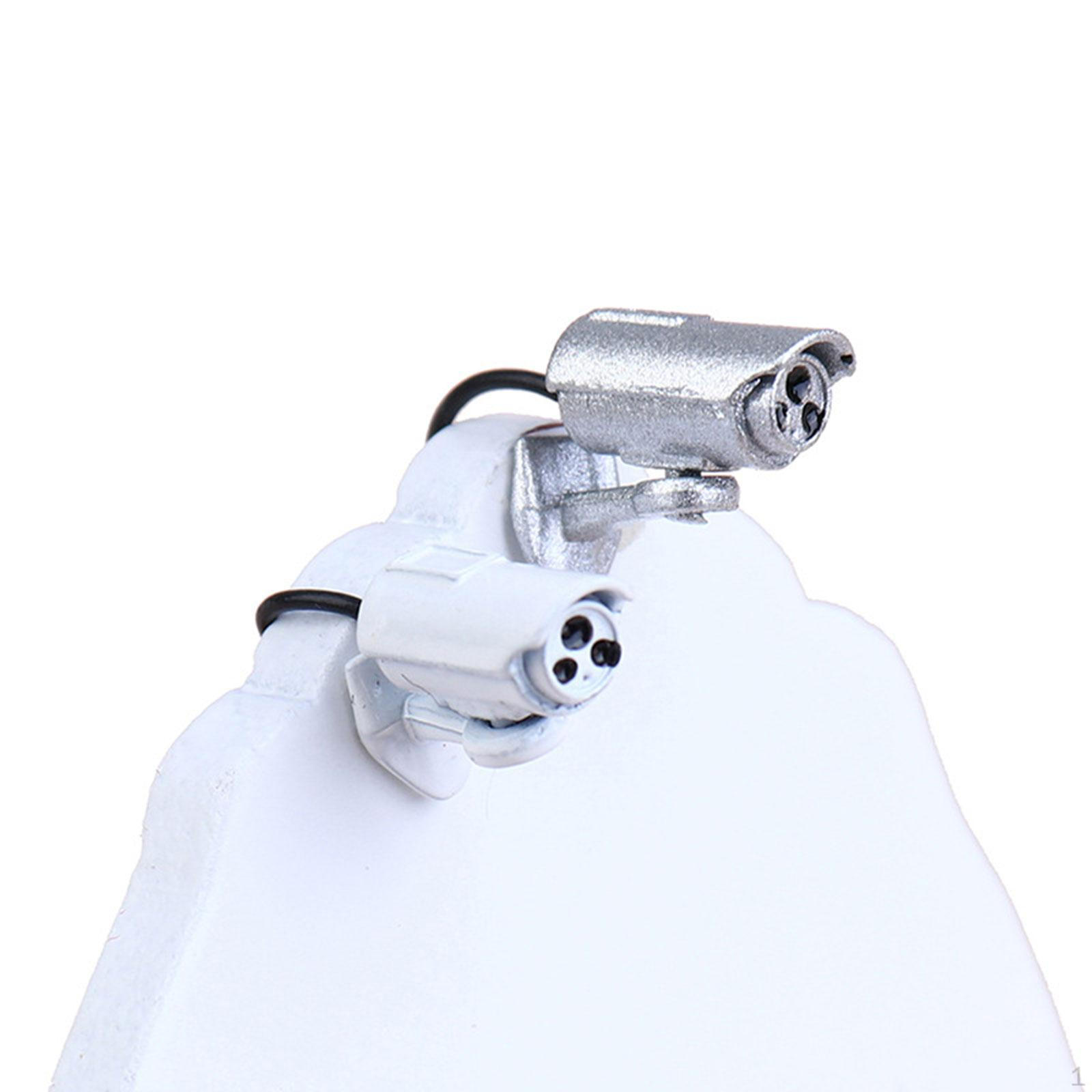 

1/12 Scale Dollhouse Security Camera Miniature Realistic Life Scenes Prop Webcam for срібний