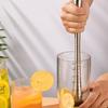 Home Mojito Drink Long DIY Stainless Steel Masher Juice Stirrer Ice Crusher Cocktail Muddler